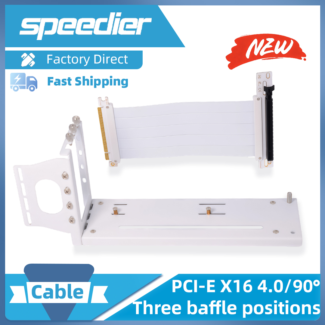 Pcie 4.0 X16 Riser Cable 90 Degree - Riser PCI-E 4.0 X16 Grafikkarten-Verlängerungskabel 90-Grad