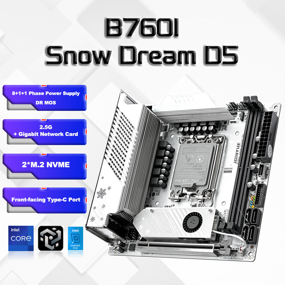 Lga 1700 Ddr5 Itx Motherboard - B760i ARGB WIFI DDR5 Motherboard Mini