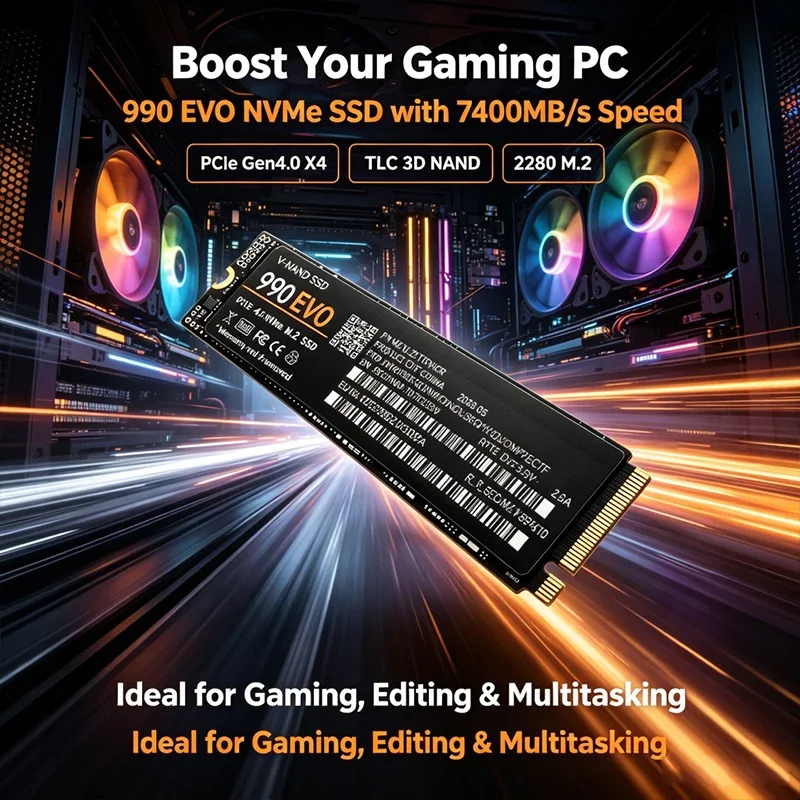 Gaming M.2 NVMe SSD 990 EVO PC – M.2 Nvme 4Tb Pcie 4.0 Ssd Bewertung und Preis