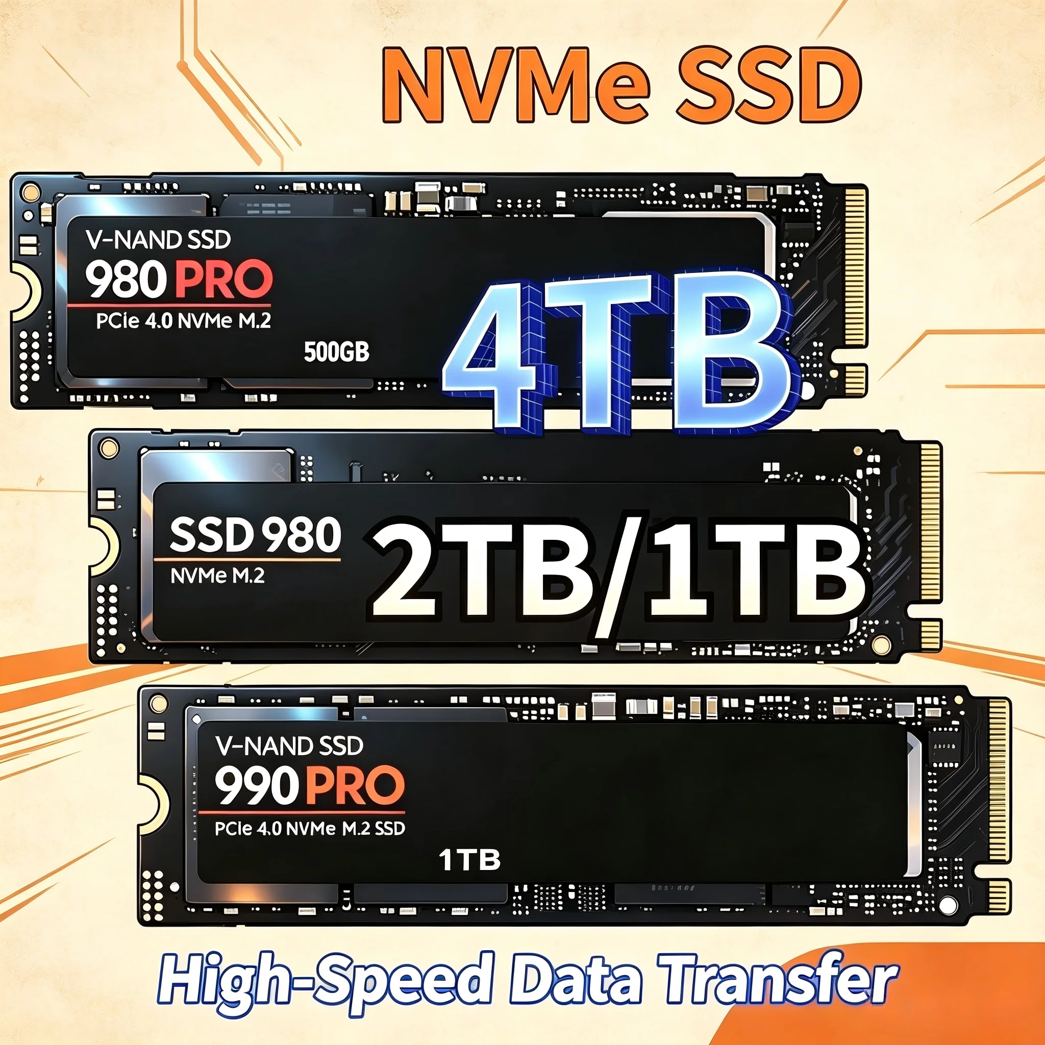 Original 980Pro 990Pro M.2 NVM – M.2 Nvme 4Tb Pcie 4.0 Ssd Bewertung und Preis