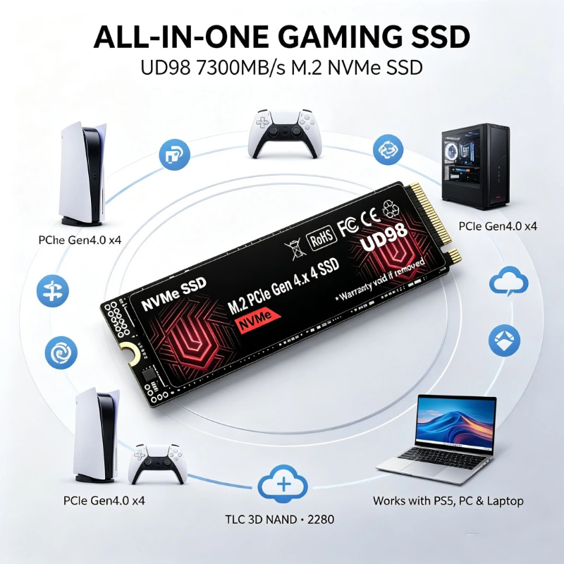 2026 Neue Original UD98 M.2 NV – M.2 Nvme 4Tb Pcie 4.0 Ssd Bewertung und Preis
